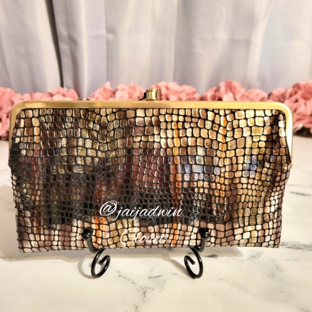 HOBO The Original Embossed Mixed Metallic Scales 'Lauren' Leather W… - Picture 8 of 12